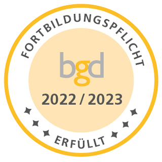 FORTBILDUNGSPFLICHT BGD 2022/2023 ERFÜLLT